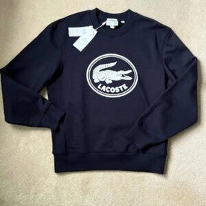 Brand New Lacoste Classic Fit Unisex 100% Cotton Crewneck Sweater